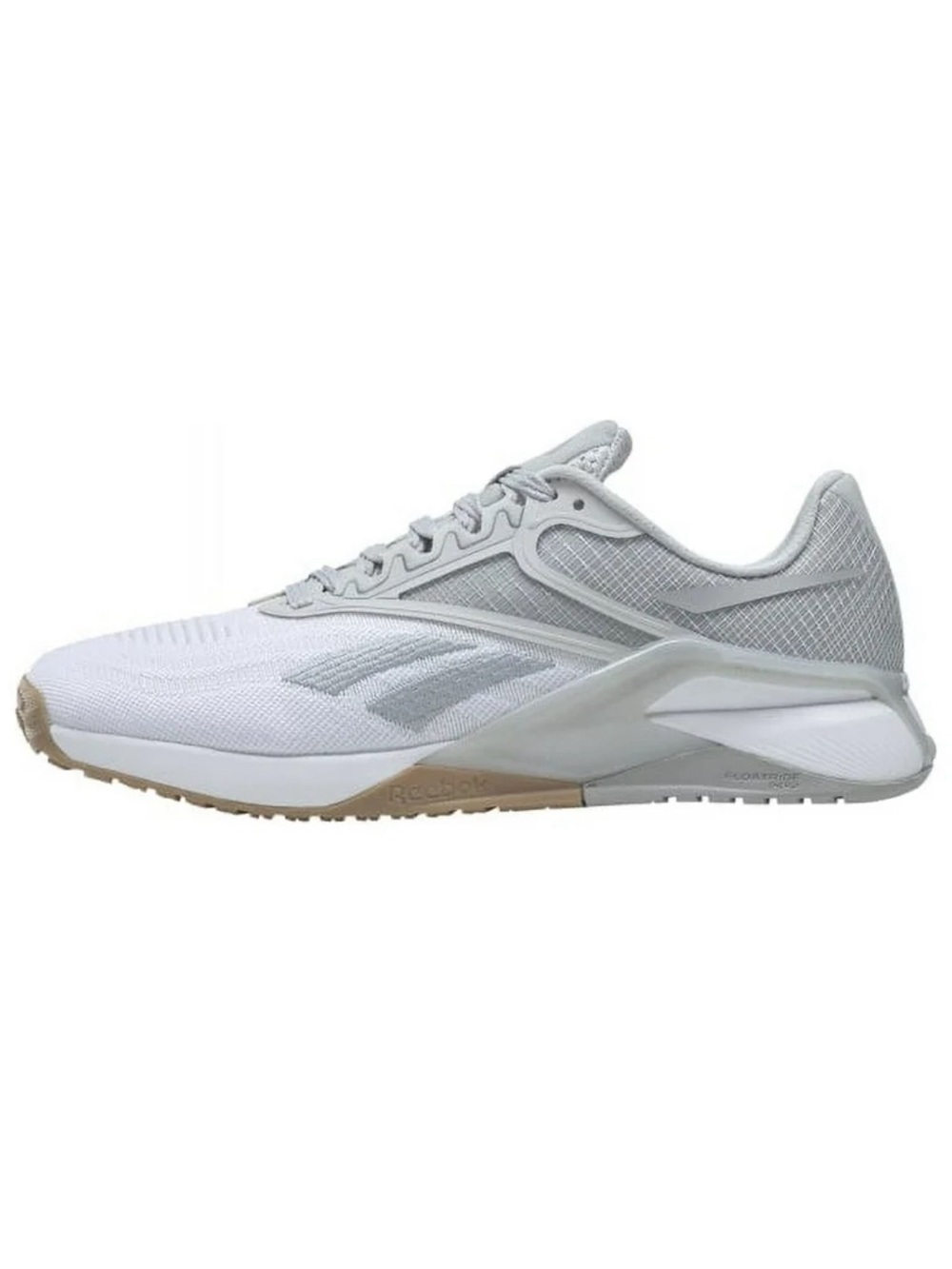 Reebok Women's White and Light Gray Athletic Training Shoes